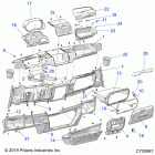 RANGER 1000XP PS MUD (R20RRM99AL) Body, dash - r20rrm99al (c700967)