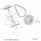 RANGER 1000XP PS NSTR Drive train, secondary clutch - r20rru99a9  /  aa  /  af...