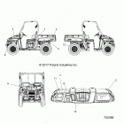 RANGER 48V EV MD (R20MAAE4F4/F9) Body, decals - r20maae4f4  /  f9 (702096)