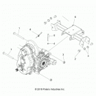 RANGER 48V EV MD (R20MAAE4F4/F9) Drive train, main gearcase mounting - r20maae4f4  /  f9 ...