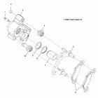 RANGER 500 (R20MAA50B1/B7) Brakes, caliper, rear - r20maa50b1  /  b7 (4999204069920...