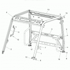 RANGER 500 (R20MAA50B1/B7) Chassis, cab frame - r20maa50b1  /  b7 (701786)