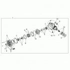 RANGER 500 (R20MAA50B1/B7) Drive train, front gearcase internals - r20maa50b1  /  b...