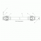 RANGER 500 (R20MAA50B1/B7) Drive train, front prop shaft - r20maa50b1  /  b7 (49rgr...