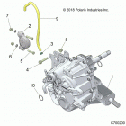 RANGER 500 (R20MAA50B1/B7) Drive train, main gearcase mounting - r20maa50b1  /  b7 ...