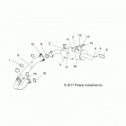 RANGER 500 (R20MAA50B1/B7) Engine, exhaust system - r20maa50b1  /  b7 (701999)