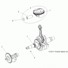 RANGER 570 Engine, crankshaft, piston and balance shaft - r20maa57b...