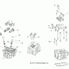 RANGER 570 Engine, cylinder head, cams and valves - r20maa57b1  /  ...