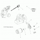 RANGER 570 Engine, oil filter and dipstick - r20maa57b1  /  b9  /  ...