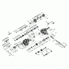 RANGER 570 3PC (R20MAA57K1) Drive train, main gearcase - r20maa57k1 (702726)