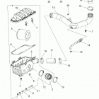 RANGER 570 CREW Engine, air intake system - r20m4a57b1  /  b9  /  ebh (4...