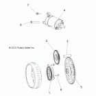 RANGER 570 CREW Engine, starter drive - r20m4a57b1  /  b9  /  ebh (49rgr...