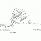 RANGER 570 CREW FULL SIZE Engine, exhaust system - r20cda57a1  /  b1 (c700009)