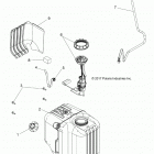 RANGER 570 EPS HDPE HD Body, fuel tank asm. - r20mae57d7 (702205)