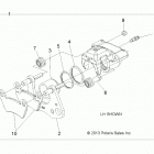 RANGER 570 EPS HDPE HD Brakes, caliper, front - r20mae57d7 (49rgrcaliper14570)