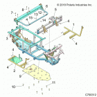 RANGER 570 EPS HDPE HD Chassis, frame and front bumper - r20mae57d7 (c700312)