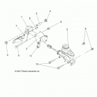 RANGER 570 FULL SIZE (R20CCA57A1/A7/B1/B7) Brakes, pedal and master cylinder - r20cca57a1  /  a7  /...