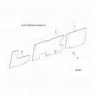 RANGER 570, FULL SIZE Body, wheel well plates - r20cca57a1  /  a7  /  b1  /  b...
