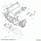 RANGER 570, FULL SIZE Chassis, frame - r20cca57a1  /  a7  /  b1  /  b7 (700530...