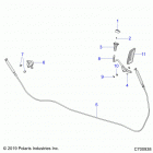 RANGER 570, FULL SIZE Drive train, gear selector - r20cca57a1  /  a7  /  b1  /...