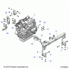 RANGER 902D EU/ISRL TRACTOR Engine, mounting - r20rred4j1 (c700843)
