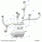 RANGER CREW 1000 FULLSIZE PS FO (R20T6U99AM) Body, heater ducting - r20t6u99am (c700582)