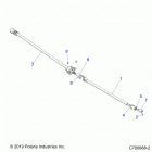 RANGER CREW 1000 FULLSIZE PS FO (R20T6U99AM) Drive train, prop shaft - r20t6u99am (c700688-2)