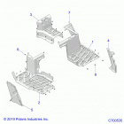 RANGER CREW 1000 NSTR FACTORY CHOICE 49S & 50S (R20RSU99/A/B) Body, rear floor - r20rsu99  /  a  /  b (c700535)