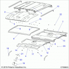 RANGER CREW 1000 NSTR FACTORY CHOICE 49S & 50S (R20RSU99/A/B) Body, std roof - r20rsu99  /  a  /  b (c700803)