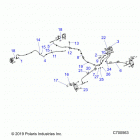 RANGER CREW 1000 NSTR FACTORY CHOICE 49S & 50S (R20RSU99/A/B) Brakes, brake lines and master cylinder - r20rsu99  /  a...