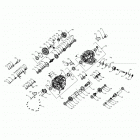 RANGER CREW 1000 NSTR FACTORY CHOICE 49S & 50S (R20RSU99/A/B) Drive train, main gearcase internals - r20rsu99  /  a  /...