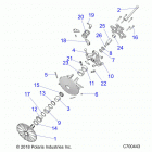 RANGER CREW 1000 NSTR FACTORY CHOICE 49S & 50S (R20RSU99/A/B) Drive train, primary clutch - r20rsu99  /  a  /  b (c700...