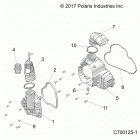 RANGER CREW 1000 NSTR FACTORY CHOICE 49S & 50S (R20RSU99/A/B) Engine, alternator  cover hvac - r20rsu99  /  a  /  b (c...