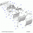 RANGER CREW 1000 NSTR FACTORY CHOICE 49S & 50S (R20RSU99/A/B) Engine, exhaust - r20rsu99  /  a  /  b (c700487)