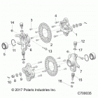 RANGER CREW 1000 NSTR FACTORY CHOICE 49S & 50S (R20RSU99/A/B) Suspension, front hub - r20rsu99  /  a  /  b (c700035)