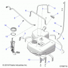 RANGER CREW 1000XP PS MUD (R20RSM99AL) Body, fuel tank - r20rsm99al (c700715)
