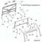RANGER CREW 1000XP PS MUD (R20RSM99AL) Chassis, cab frame - r20rsm99al (c700170)