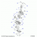 RANGER CREW 1000XP PS MUD (R20RSM99AL) Engine, crankcase and crankshaft - r20rsm99al (c700038)