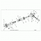 RANGER CREW 1000XP PS TX CA (R20RSF99AV/BV) Drive train, front gearcase - r20rsf99av  /  bv (702658)