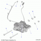 RANGER CREW 1000XP PS TX CA (R21RSF99AK) Drive train, front gearcase mounting - r21rsf99ak (c7012...