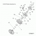 RANGER CREW 1000XP PS TX CA (R21RSF99AK) Drive train, primary clutch - r21rsf99ak (c700371)