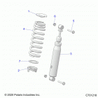 RANGER CREW 1000XP PS TX CA (R21RSF99AK) Suspension, front shock mounting - r21rsf99ak (c701218)