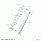 RANGER CREW 1000XP PS TX CA (R21RSF99AK) Suspension, rear shock mounting - r21rsf99ak (c701220)
