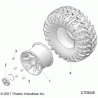 RANGER CREW 1000XP PS TX CA (R21RSF99AK) Wheels, rear - r21rsf99ak (c700026)