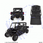 RANGER CREW XP 1000 PS TX CA (R21RSF99AK) Body, decals - r21rsf99ak (900296)