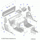 RANGER CREW XP 1000 PS TX CA (R21RSF99AK) Body, floor, rear - r21rsf99ak (c700143)