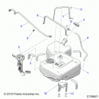 RANGER CREW XP 1000 PS TX CA (R21RSF99AK) Body, fuel tank - r21rsf99ak (c700627)