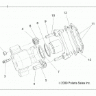 RANGER EV Brakes, rear caliper - r20maae4g8  /  g9 (49rgrcaliperrr...