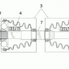 RANGER EV Drive train, rear drive shaft - r20maae4g8  /  g9 (49rgr...