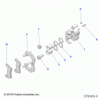 RZR Brakes, rear caliper - z20ase99ah  /  lh  /  bh (c701031...